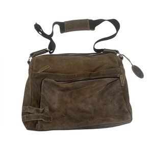 Black Rivet Brown Leather Crossbody Bag